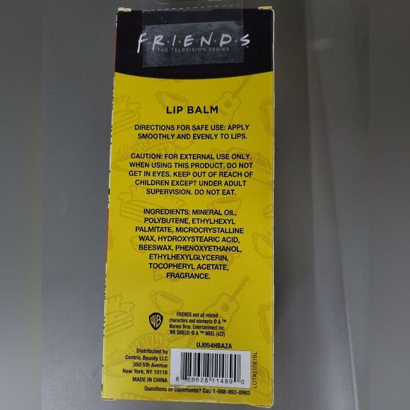 NWOT Friends TV Show Flavored Lip Balms, 3 Pack + Caramel Latte Lip Balm - Picture 3 of 10